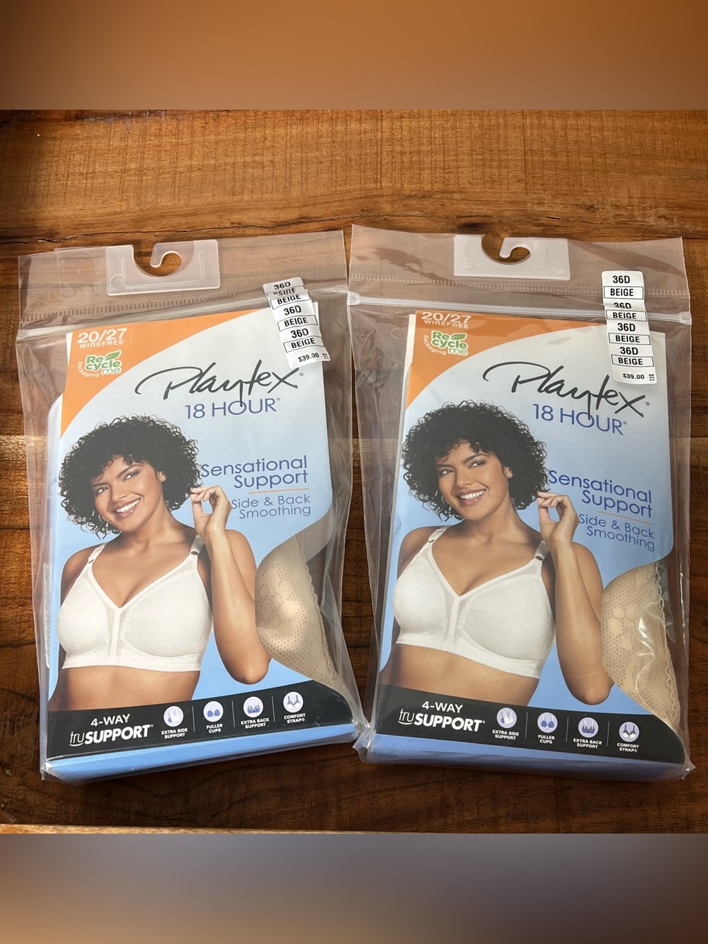 NWT PLAYTEX 18 HOUR SENSATIONAL SUPPORT SIZE 36 D
